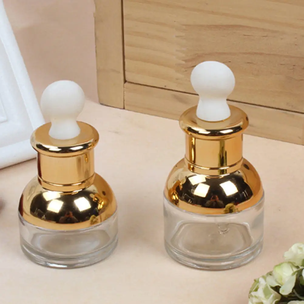 

5Pcs Glass Acrylic Portable Perfume Bottles Leakproof Empty Sub Bottles for Travel Essential Oil Liquid Refillable