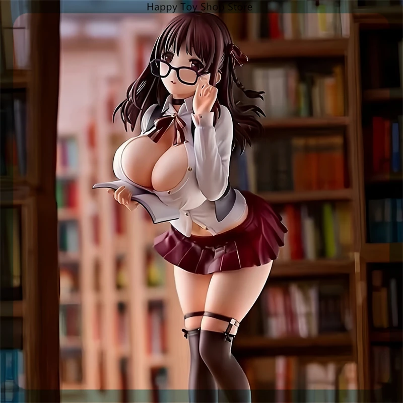

24cm Secret Librarian Standing Beautiful Cartoon Girl Figure Model Statue Boys Collection Desktop Decoration Ornament Toys Gifts