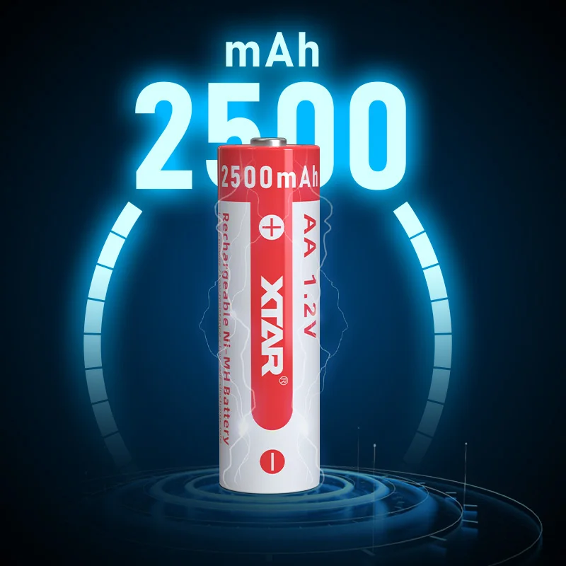 XTAR 4 szt. AA 1.2V 2500mAh akumulator Ni-MH do zdalnego sterowania akumulatory akumulatory AA 1.2V akumulator