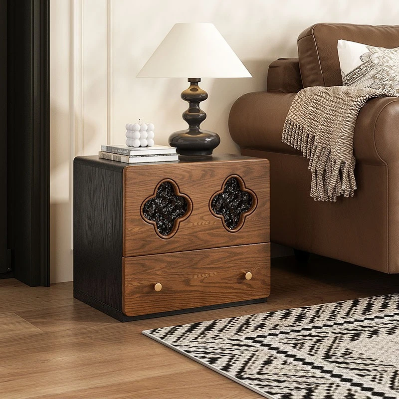 

Solid wood American chest cabinet, bedroom bedside storage card cabinet, living room home wall storage cabinet