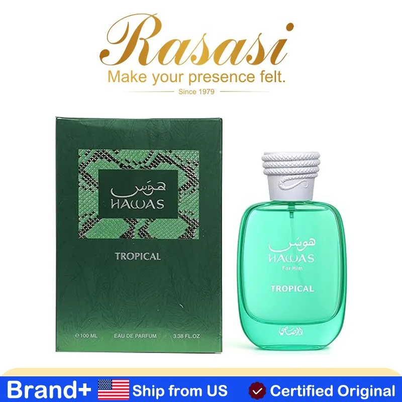 

Rasasi Hawas Tropical Eau De Parfum Spray for Men 100ML Makeup Women Natural Perfume Long Lasting Fragrance Cologne Pheromone