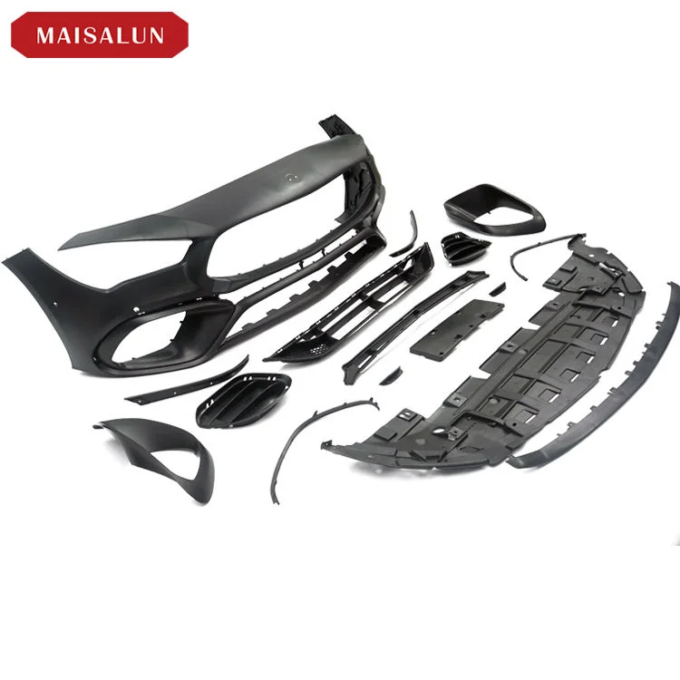 CLA45 Conversion Kit for - CLA-CLASS W118 2020-ON Plastic Body Kit Front Bumper Rear Diffuser Front Guard Chin