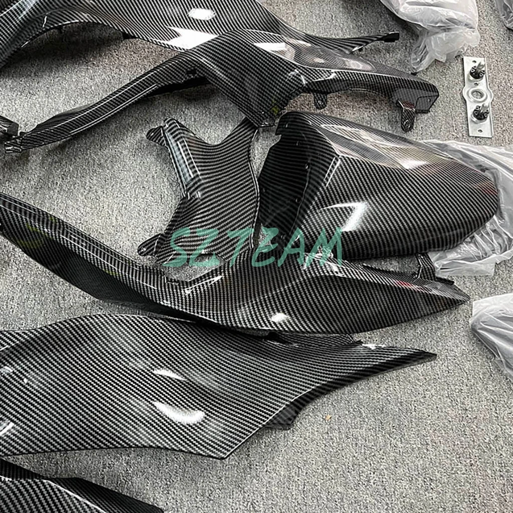 2013 2014 2015 2016 2017 2018 ZX6R 가와사키 636 탄소 섬유 페어링 키트 ZX 6R 13-18 오토바이 플라스틱 바디 세트 페어링