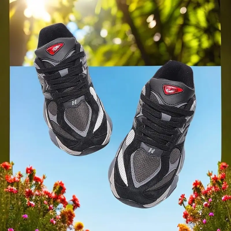 

9060 Retro Running Shoes - Unisex Couple Design, Autumn/Winter Warmth, Suede Mesh versatile