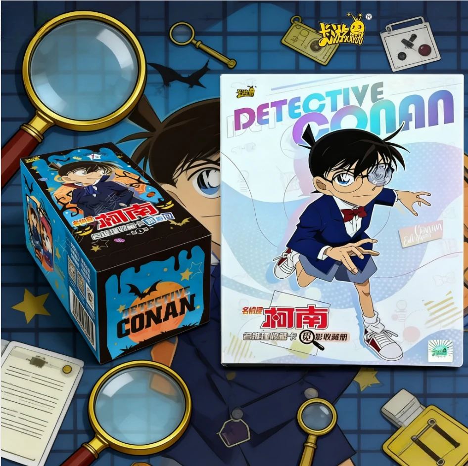 KAYOU 2026Anime Card Game Blind Box Limited Edition Detective Conan Collectibles Cute Educational Gift for Students Ideal Choice