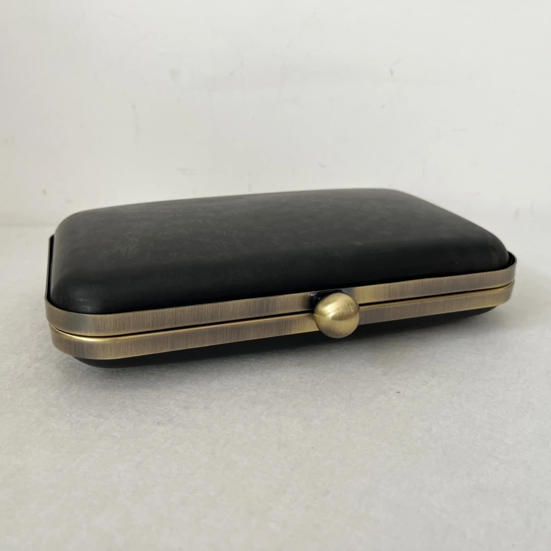 20x12cm Box Purse Frame Clutch Hanger Round Head Clasp Handbag Frame Bag Hardware Parts Rectangle Case Charming Accessories