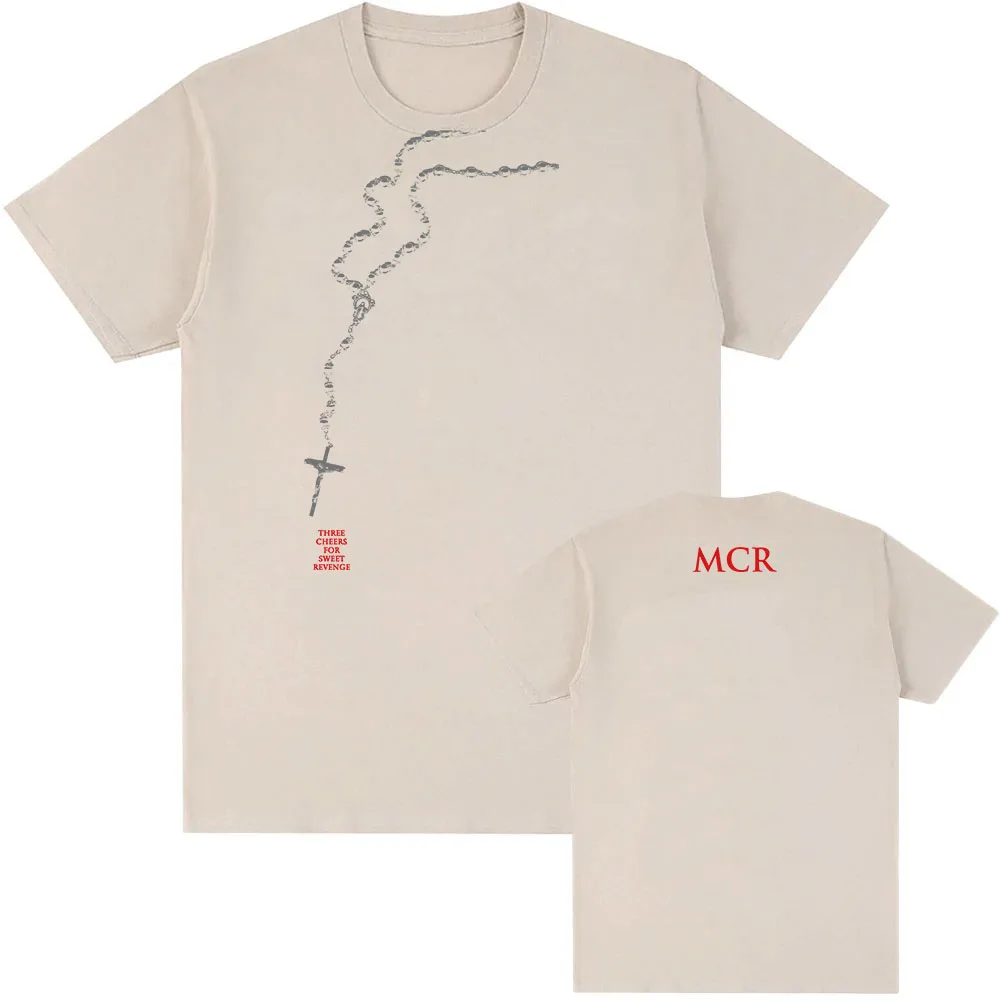 ثلاث هتافات لـ Sweet REVENGE تي شيرت روك باند بلدي الرومانسية الكيميائية بلايز قصيرة الأكمام القطن الذكور تي شيرت الشارع الشهير للجنسين