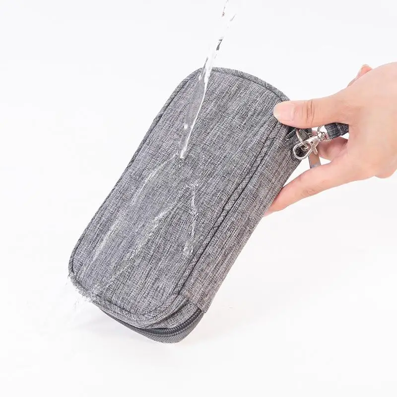 

Cable Storage Bag Electronic Organizer Digital Charger Wires USB Power Pouch Portable Travel Accessories Supplies
