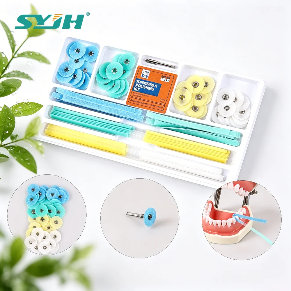 

SYJH Dental Extra Thin Flexible Polishing Discs Kit Gross Reduction Contouring Composite Resin Finishing Dentistry Restorations
