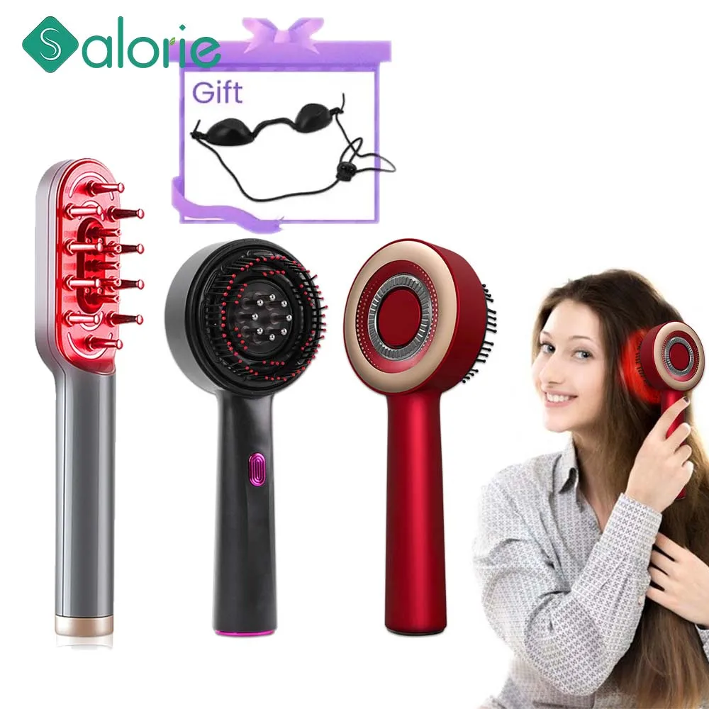 Multifunctional Head Massage Comb Scalp Applicator Red Light Therapy Hair Growth Oil Liquid Applicator Scalp Massager Brush