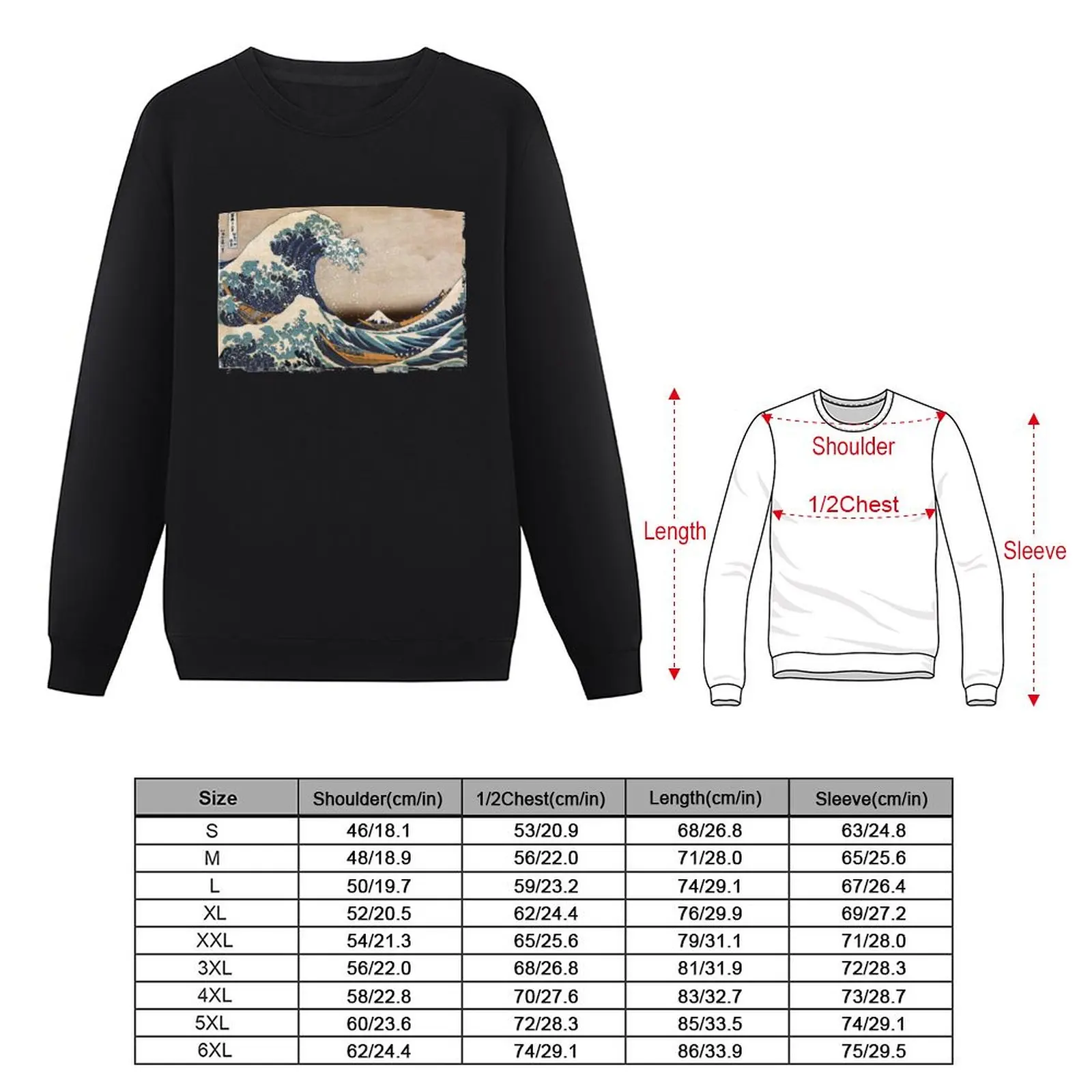 The Great Wave off Kanagawa Sweatshirt men wear hooded sweatshirt for men