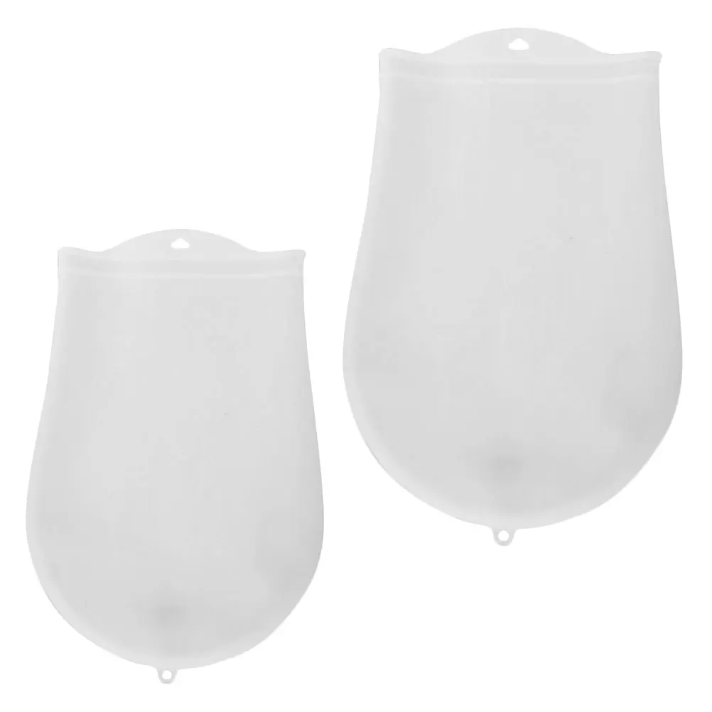 

2pcs Silicone Bag Thickened FoodGrade Storage Thickened Kneading Bag Pouch CableTie Baking Baking Accessory Kitchen Accessory