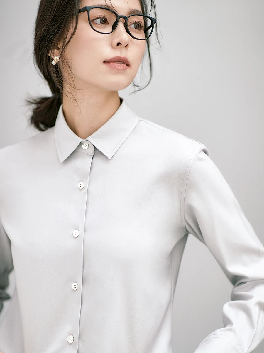 

OFFIY Autumn Winter Thiened Anti-Wrinkle New Sle Long Sve Work irt Formal ay Profional Interview orm Women'...