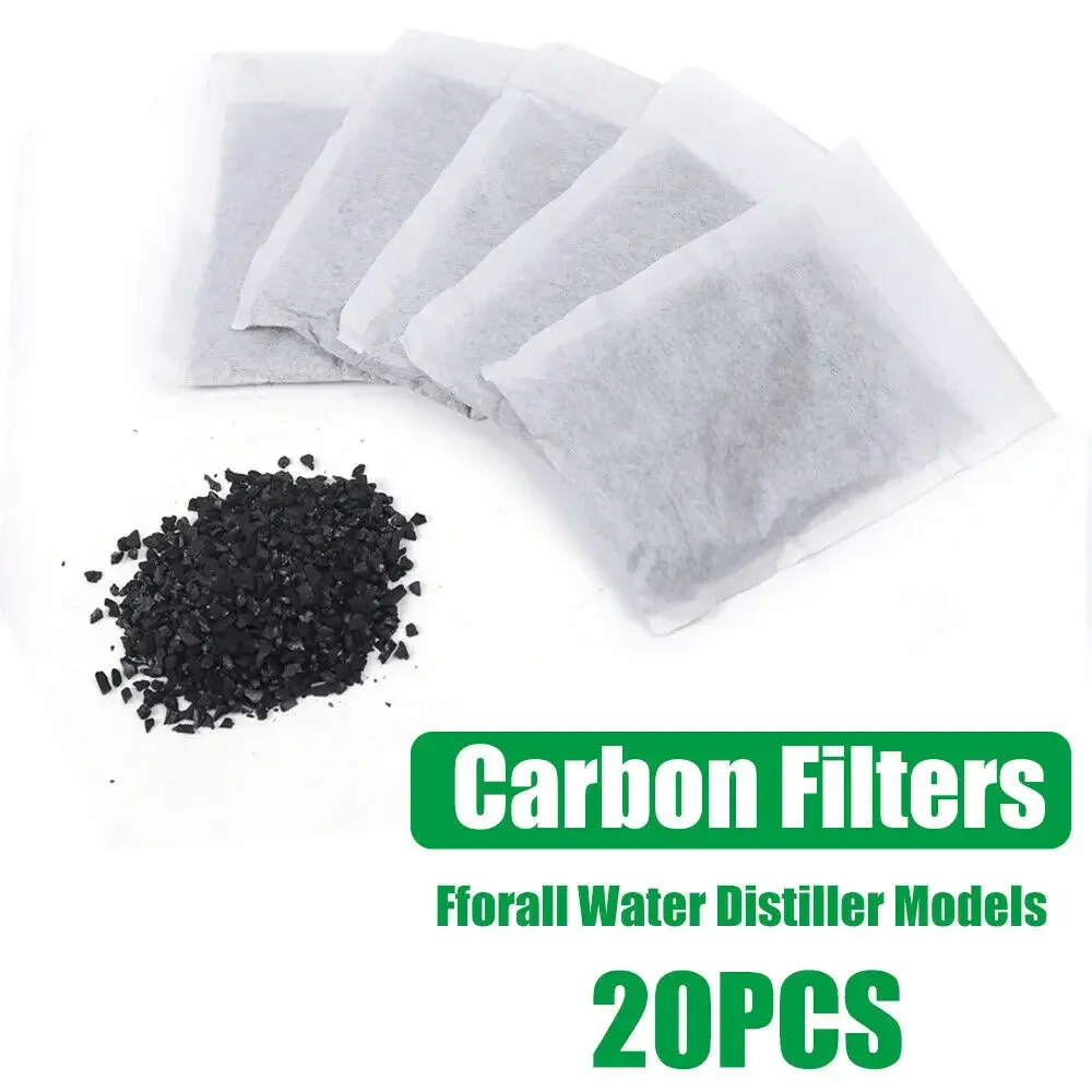 20Pc destylator węgiel aktywny granulowany filtr destylator wody woreczki filtracyjne oczyszczania