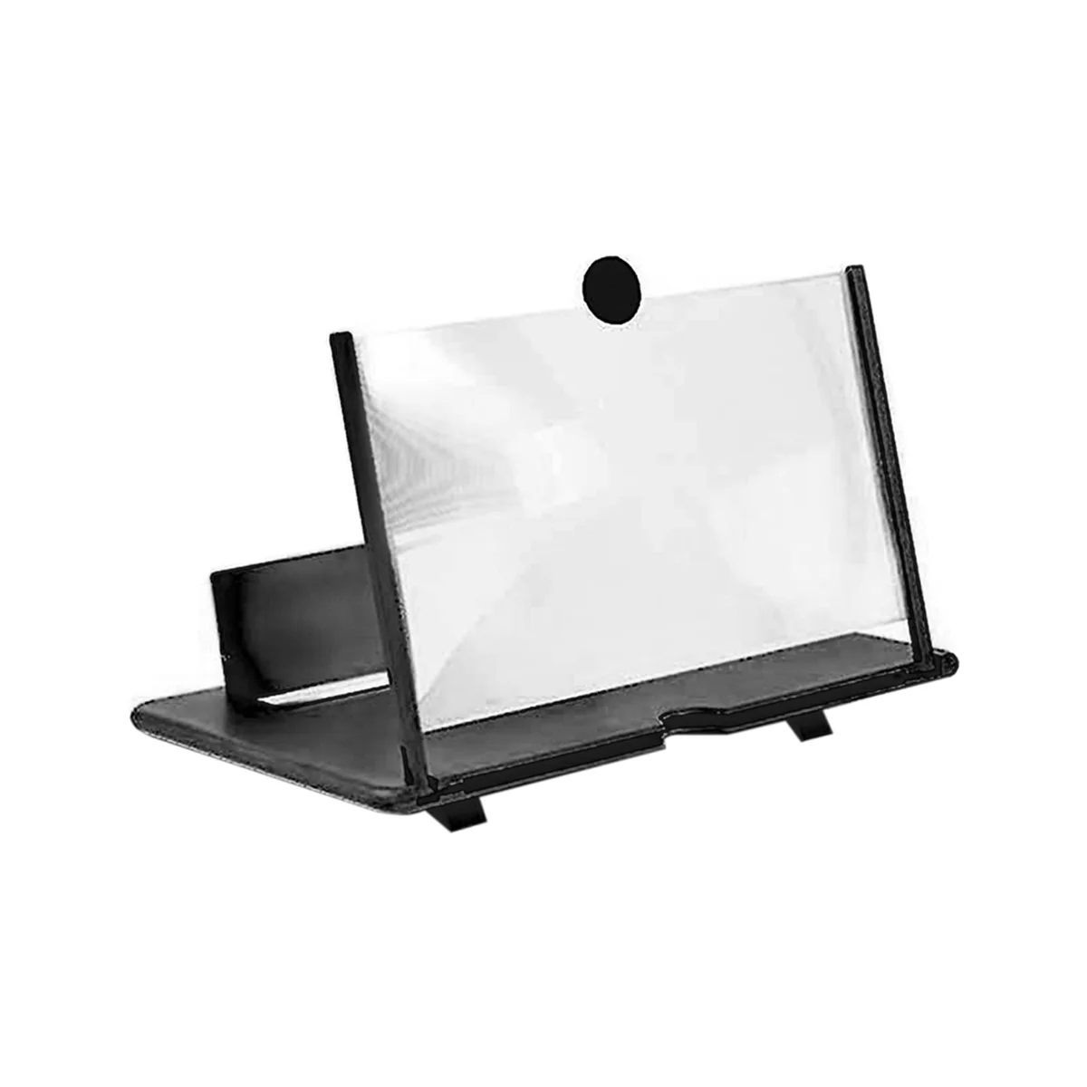 10 Inch 3D Screen Amplifier,Portable Eye Protection HD Video Stand Bracket for Travel Black