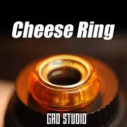 GAO STUDIO Cheese Ring Relaxing Toys Metal Fidget Toys For Adults