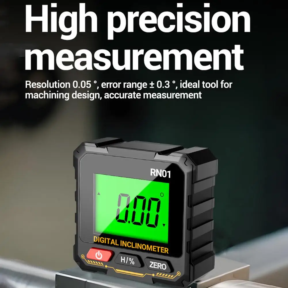 Multi-functional Digital Display Inclinometer Four-sided High Precision Magnetic Inclinometer Box Slope Angle Measurement Ruler