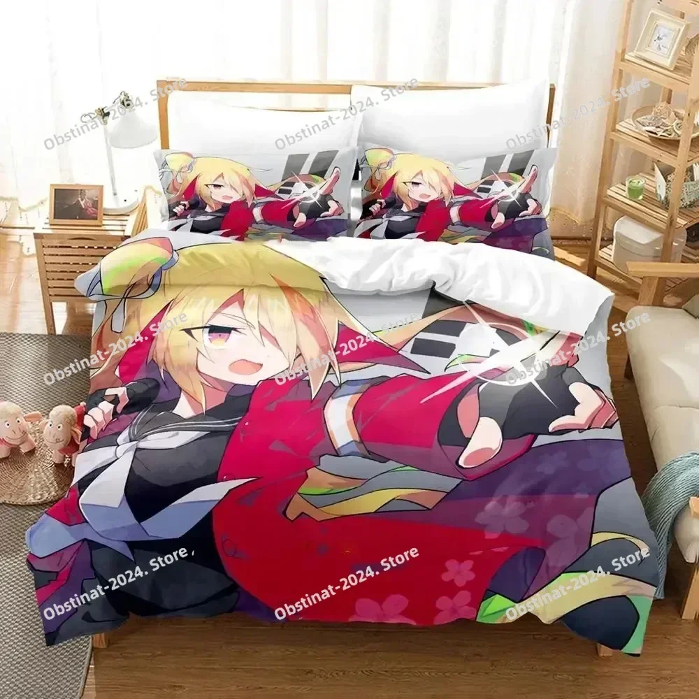 2025 Anime Zombie Land Saga 3D Printing Comforter Bedding Set,Duvet Cover Quilt Cover Pillowcase,King Queen Size Bedding Set Kid