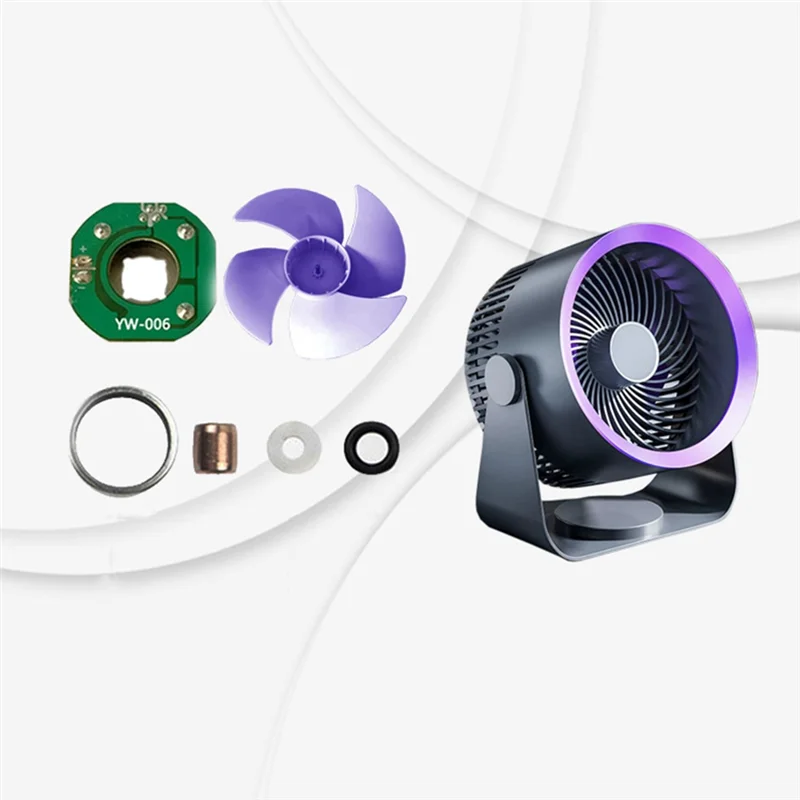 ABFI Quiet Electric Fan Multifunctional Circulator Wireless Portable Ventilator Desktop Wall Ceiling Home Air Cooler