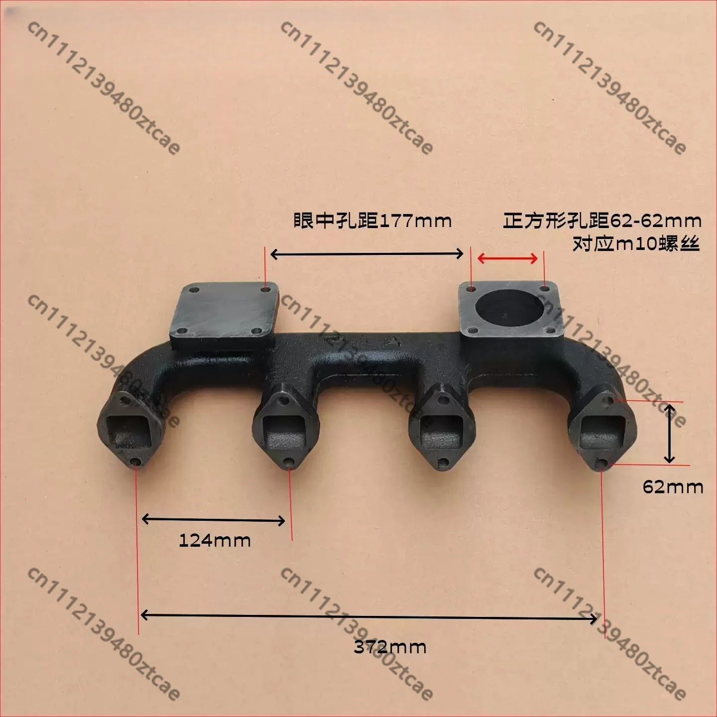 Engine Exhaust Manifold Compatible With ZH4102P ZH4102 ZH4105P Engineering Diesel Power Unit