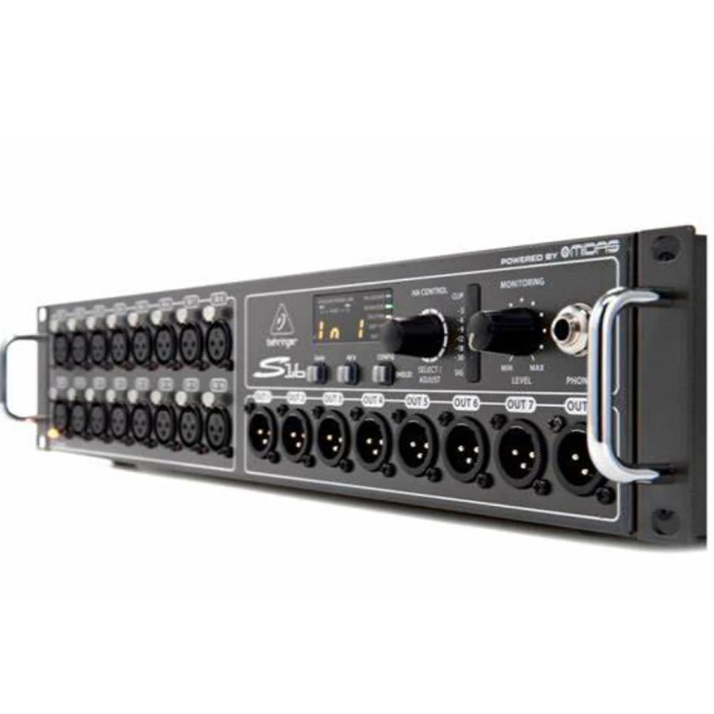 Behringer S16 16-channel Digital Snake with Midas Mic Pres, AES50 Network Port, and Ultranet Integration with Powerplay P16