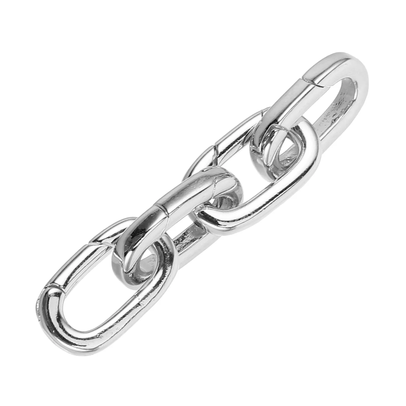 

4 шт. Овальные соединительные застежки-карабины для ювелирных изделий, прочные, для изготовления ожерелий и браслетов, для кулонов и подвесок