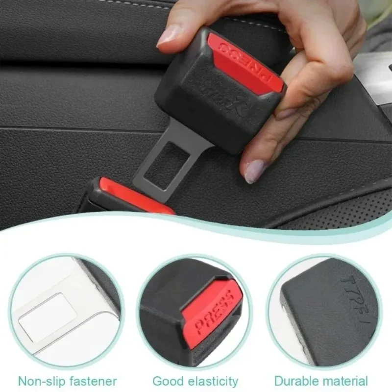 1PCS Car Seat Belt Clip Extension Plug Car Safety Seat Lock Buckle Seatbelt Clip Extender Converter Baby Car Accessories