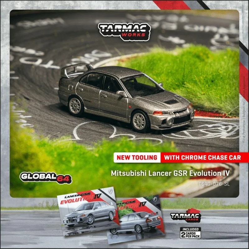 ダイキャスト-tw-1-64スケール-三菱-evo-ランサー-gsr-エボリューションiv-シルバー合金車モデル