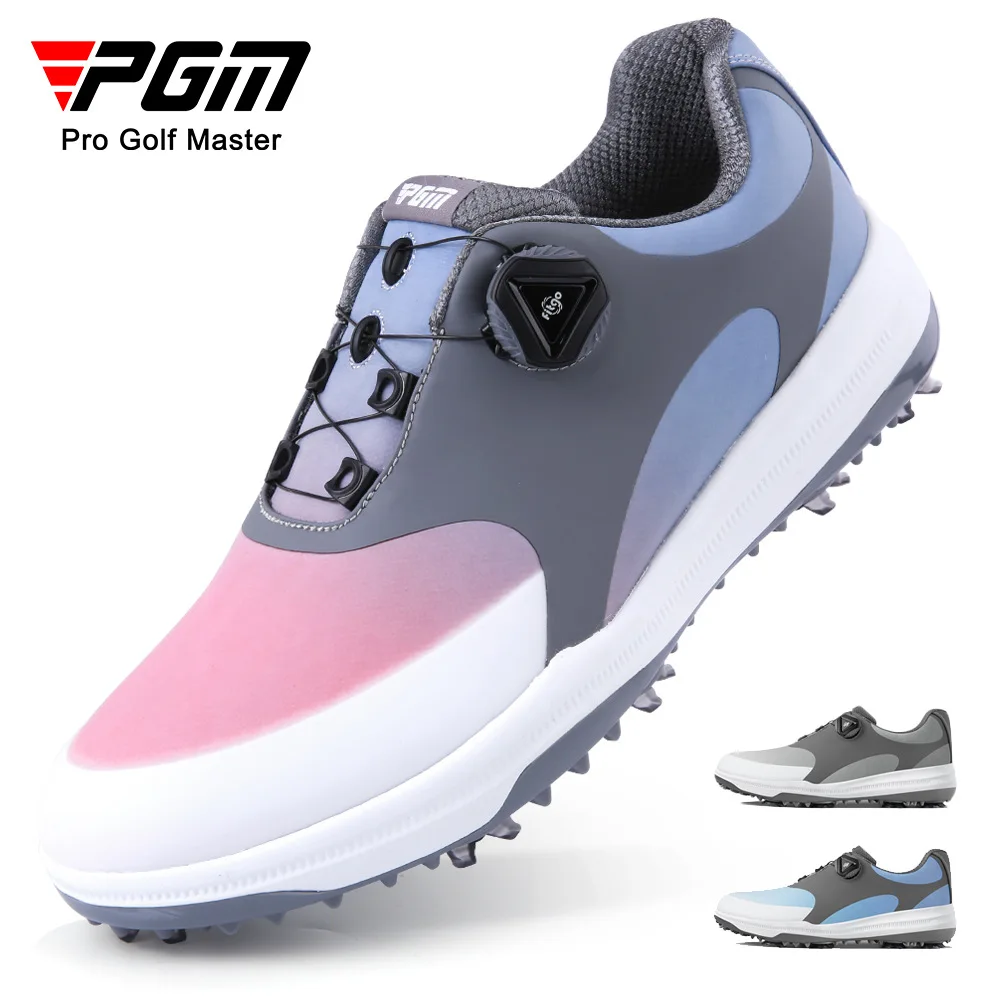 

PGM Men Golf Shoes Leisure Knob Strap Sports Shoes Removable Spikes Skid-proof Men's Fashion Waterproof Sneakers XZ200