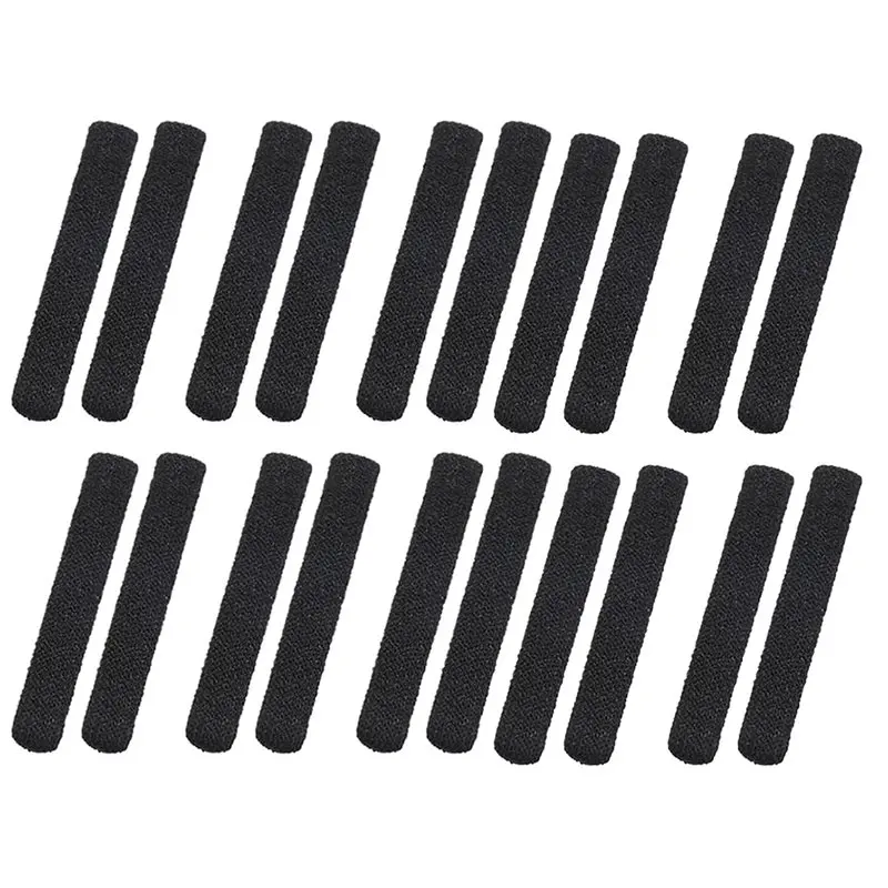 A43T Elastic Comfort Anti-Slip Eyeglasses Temple Tips 10 Pairs Microstructured Fabric Glasses Ear Grip Sleeve