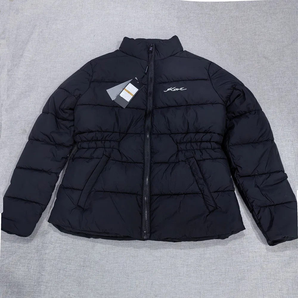 

Женский хлопковый джет Thiened с вышитыми буквами и воротником-стойкой, зимнее новое поступление, теплое и сли