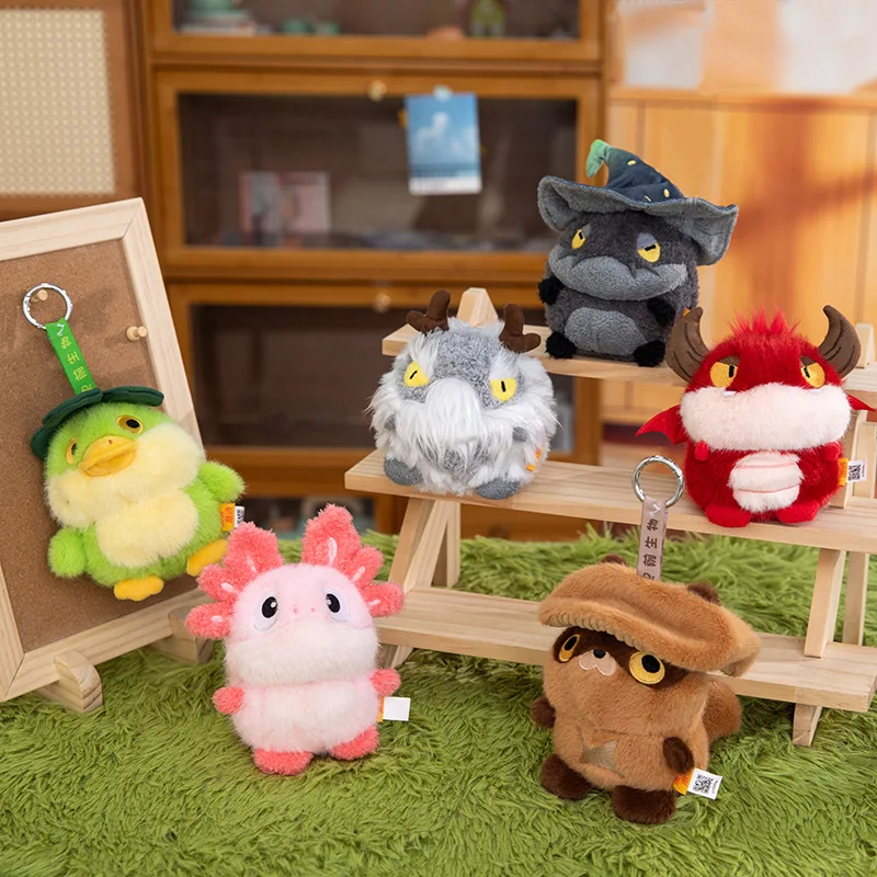 

Милые плюшевые брелоки в виде доисторических существ: дракон, аксолотль, динозавр. Мягкие подвески для сумок, подарок для детей и взрослых.