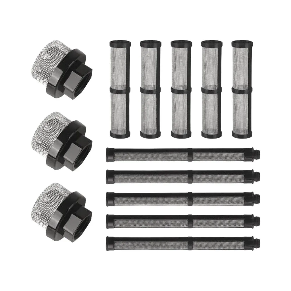 High Pressure Airless Spray Equipment Stainless Steel Filter Mesh for Particle Filtration and System Protection 5 Pcs Outer Set