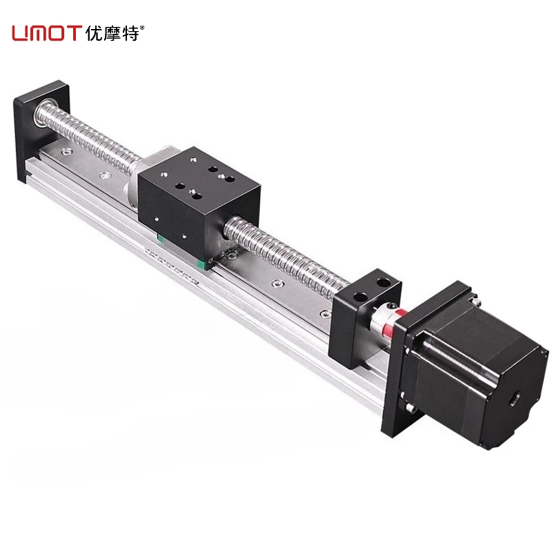 UMOT Stroke 200mm Max Load 25kg Aluminum Profile High Speed Low Friction Linear Motion System Nema 23 Linear Table Linear Stage
