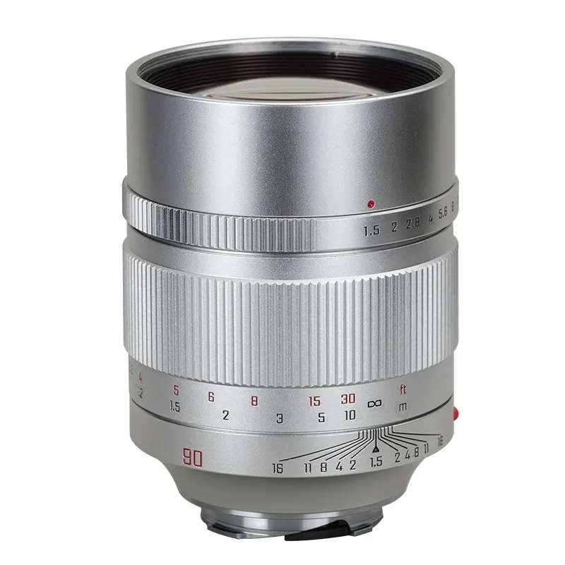 Zhongyi mitacon 90mm f1.5 quadro completo grande abertura foco manual lente principal para leica m montagem câmera m2 m240 m3 m5 m6 m7 m8 m9