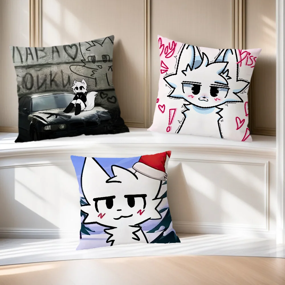 Cute soft Comfortable Pillow Case for Sofa Living Room B-BoykisserS Home S-Silly office Decor cat Protective Covers