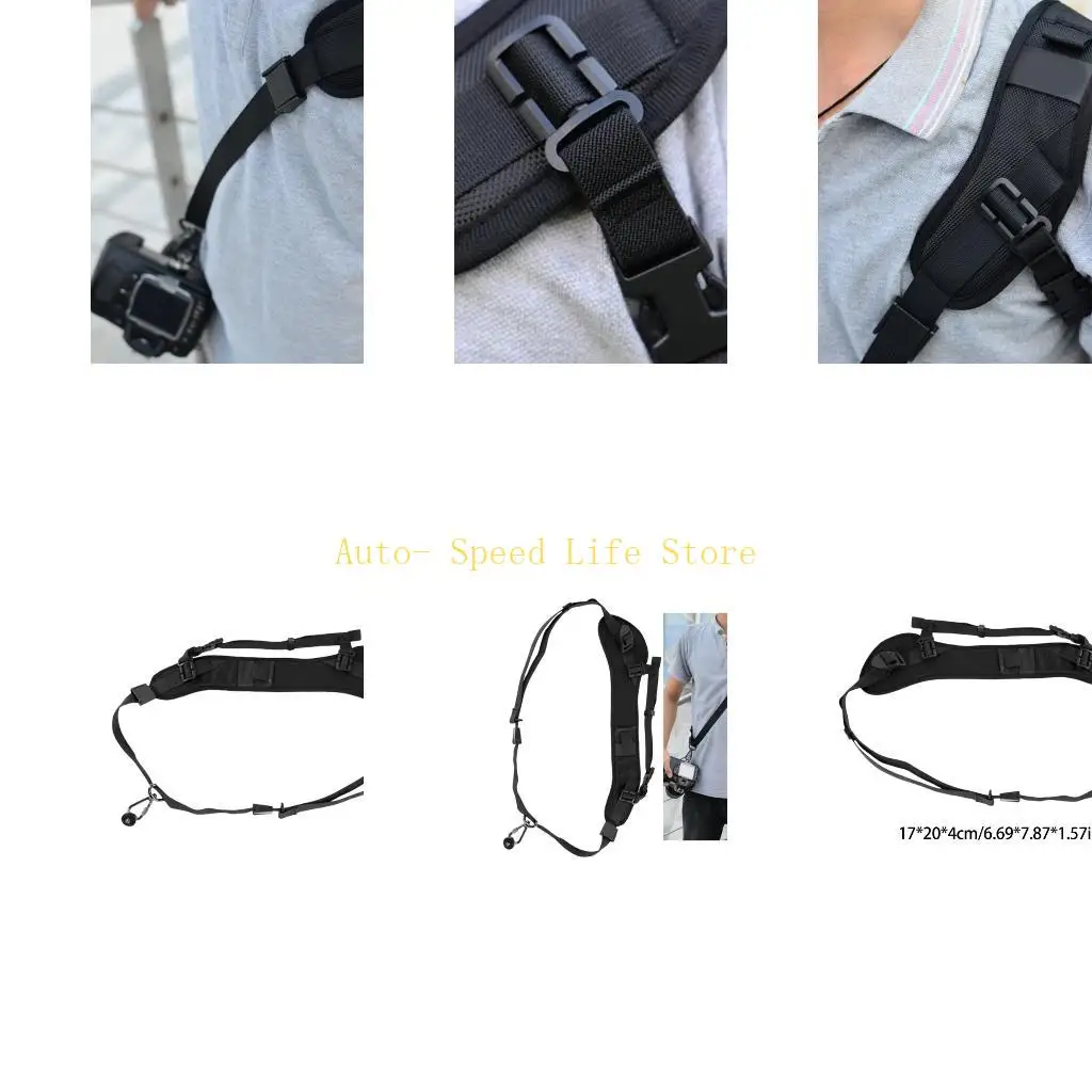 02DA High Strength Nylon Camera Strap with Water Resistant Coating for Outdoor Use