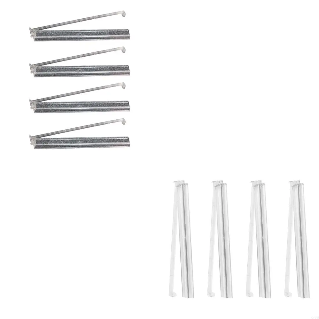 Packung mit 4 Mahjong-Regalen aus Acryl mit Pusher-Mahjong-Fliesenhalter amerikanischen Stil