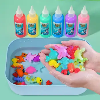 Kit de moldes de geles mágicos de elfo de agua mágico 3D creativo, juguete de geles de agua coloridos fantásticos, manualidades DIY, juguetes educativos para niños, regalo