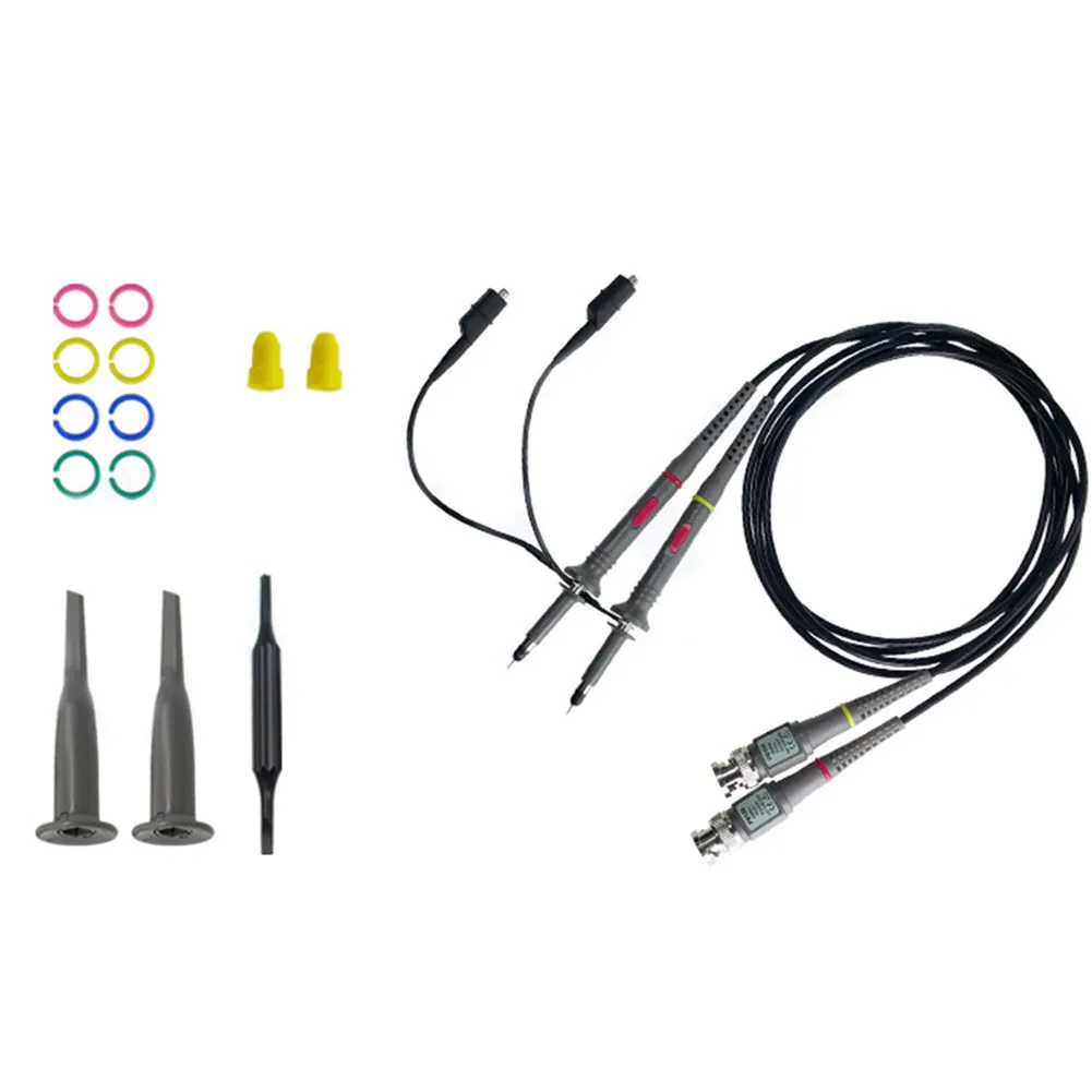 Professional P6100 100MHZ Oscilloscope Probe 2 Piece Set Suitable for All Oscilloscopes Clear and Accurate Readings