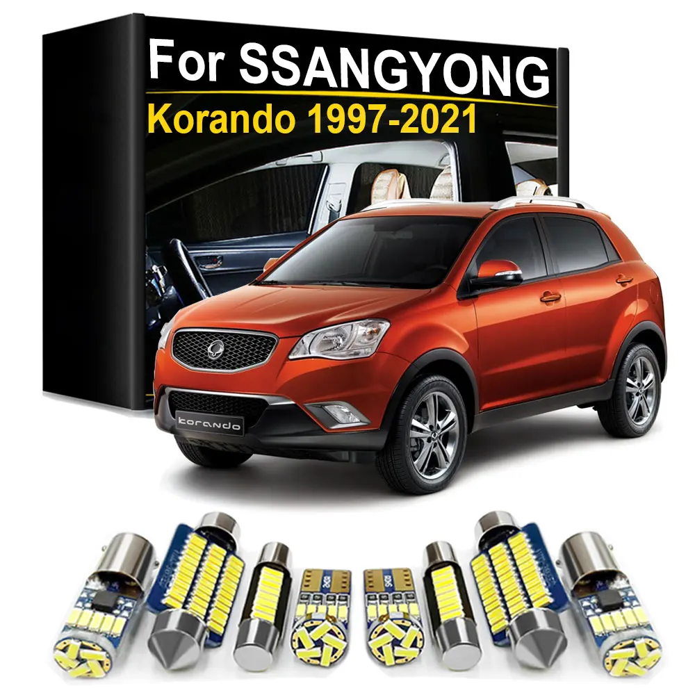 Interior LED Light Kit For Ssangyong Korando KJ C Sports 2001- 2011 2012 2013 2014 2015 2016 2017 2018 2019 2020 2021 Canbus