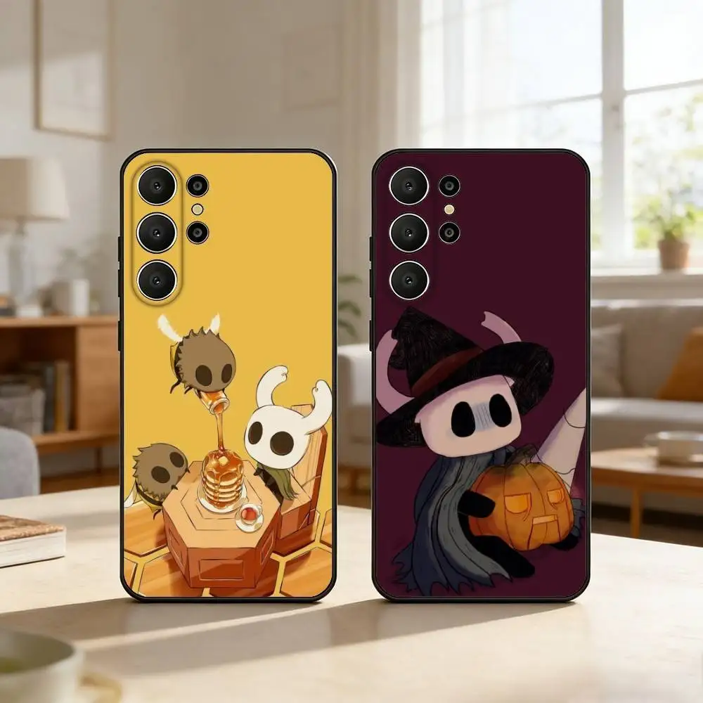 

Game H-Hollow K-Knight Phone Case For Samsung S26,S25,24,23,22,30,21,10,9,Ultra,Plus,Lite,FE Soft Black Case
