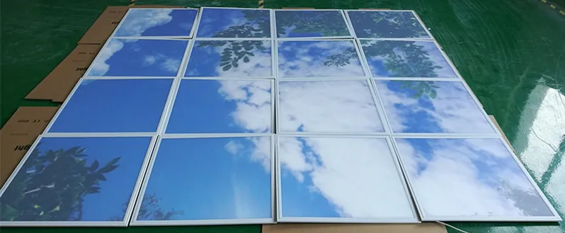 Authentische 3D-visuelle blaue Himmel-Kunstschiebedach-Flächenleuchte