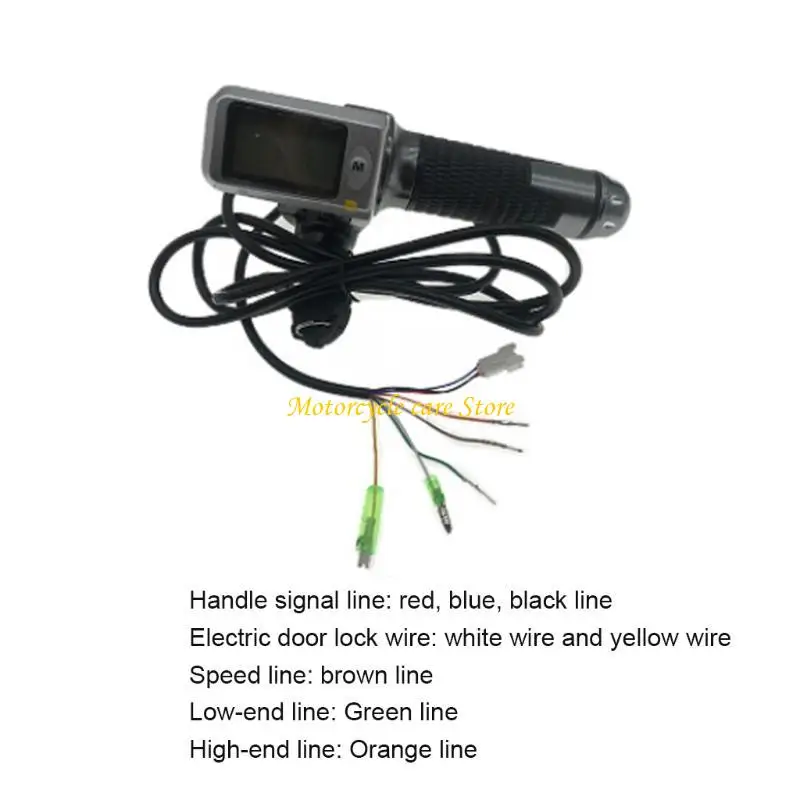 

U75F электронный велосипед, дроссельная заслонка для большого пальца, ЖК-цифровой переключатель дисплея напряжения батареи со 36