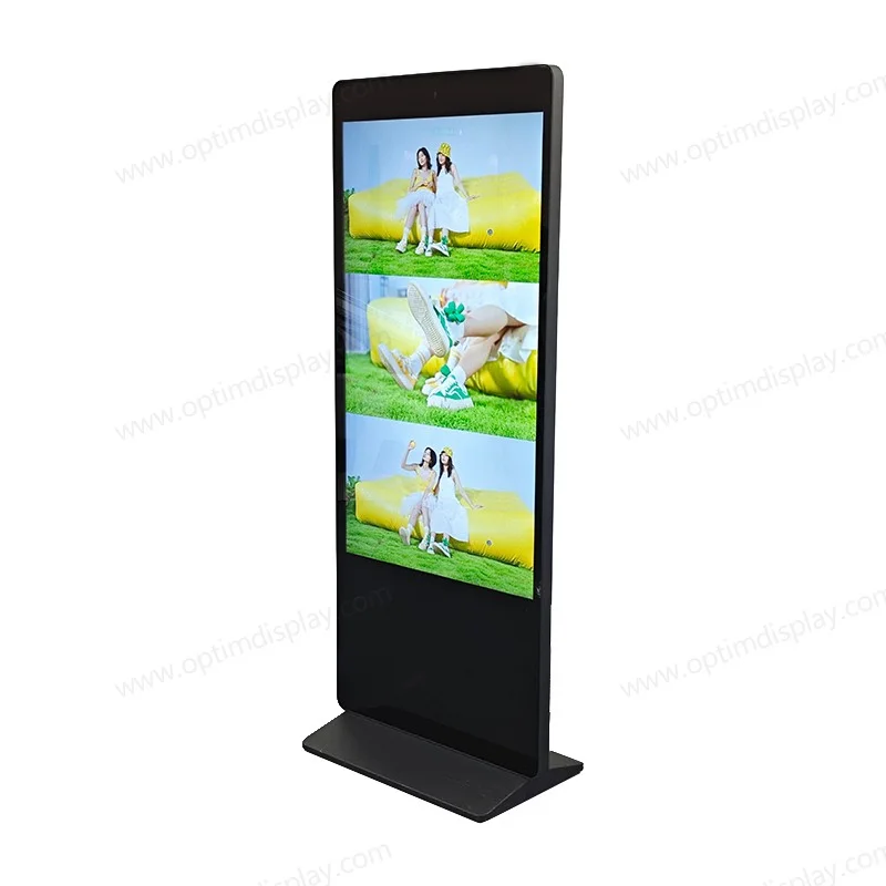 55 Inch 1080P Vertical Touch Stand Mall Self Service Kiosk Totem