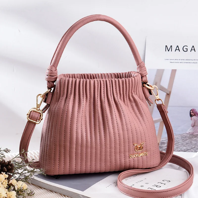 Nový dámská malý kabelka značka výtvarník ženy pu kůže kbelík ženské ležérní lady's sáček bedra crossbody pytle sac vert