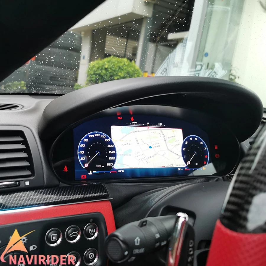 

12,3-дюймовый многоцветный дисплей приборной панели высокого разрешения для Maserati GT GC 2007-2017: Обновление спидометра и ЖК-панели приборов автомобиля