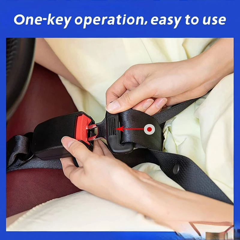 Car Belt Soft Protector Strap Anti Rub Belly Safety Belt Fix Cover Passenger Co-driver Auto Accessory