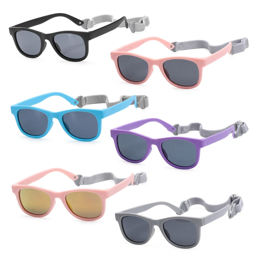 

Summer Fashion Newborn Infant for Toddler Polarized Baby Sunglasses 100% UV Protection with Adjustable Strap