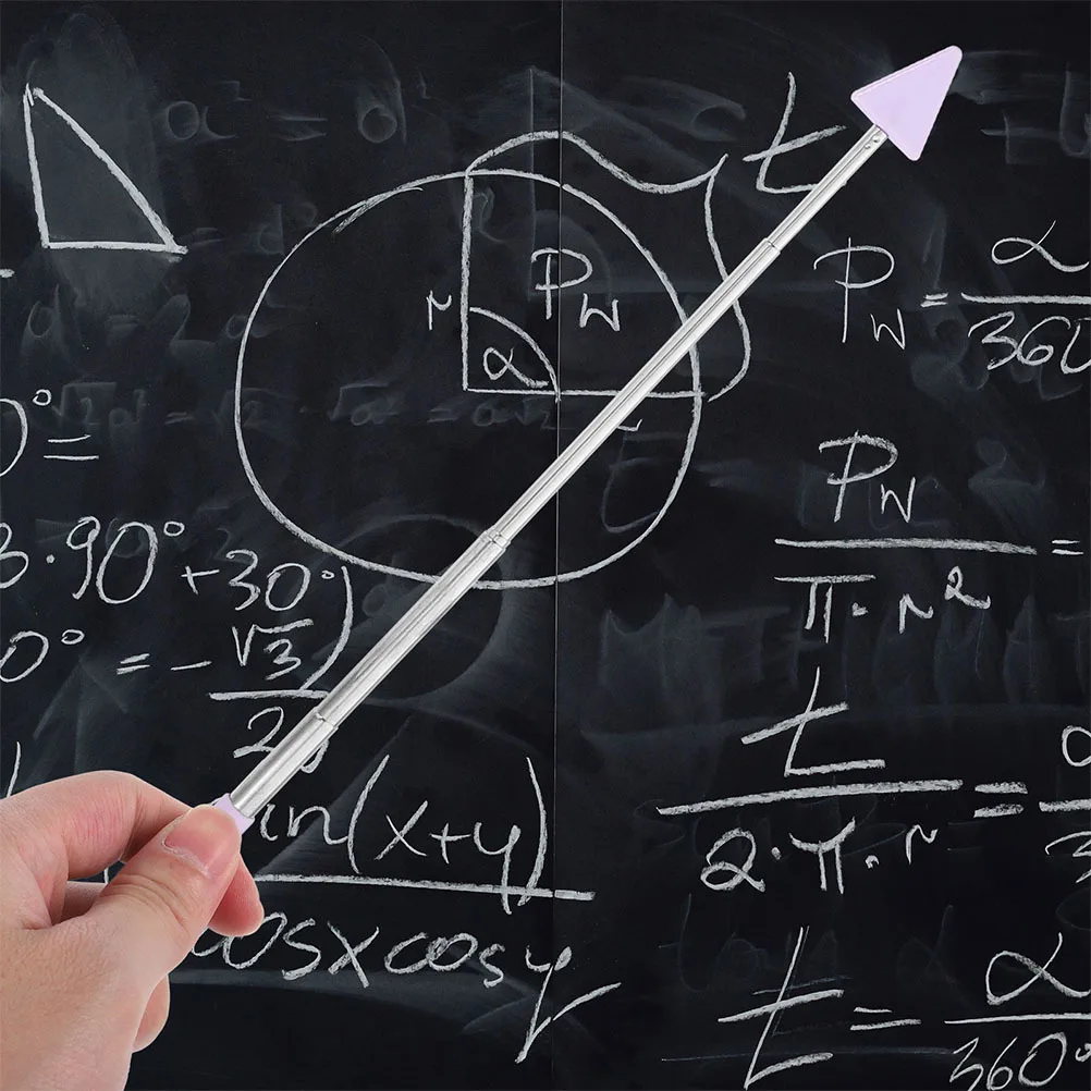 

10Pcs Stainless Steel Triangle Teaching Pointer Stick Telescopic Classroom Pointer Teacher Supplies Multi-Function Reading